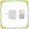 Rechteckige Vogel Home Silikonform mit Aufhängeloch für DIY Harz Handwerk 11cm - Quadratisch HOME Stil / Klarweiß