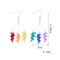 Cloud and lightning rainbow earrings dimensions and weight specifications details - Cloud Lightning