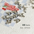 DIY silver alloy rocking horse charms measuring 20x16mm for jewelry making kits - Style 18 Trojan Horse