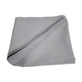 Solid grey cotton triangle scarf for dogs featuring reinforced double-stitched edges - 45x45x65CM / Light Gray