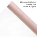 Honeydew pink 23g milk cotton flower wrapping paper roll, 58cm x 10 yards size - 23g Korean Milk Cotton (58cm*10 Yards) / Melon Pink