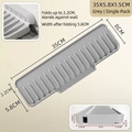 Gray foldable silicone sink splash guard 35x5.8cm for kitchen faucet drainage - 35x6x1.5cm / Gray