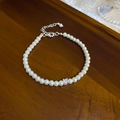 Simple Zircon Pearl Bracelet