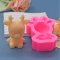 DIY silikonform in Hirschform für Kuchen und Kerzen mit Blumendetail hintergrund - Reh-Stil