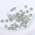 Iridescent transparent glass rose flower beads for DIY jewelry and necklaces - Rose-6mm-Green