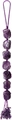 Handmade amethyst crystal pendant with 7 raw stones and tree of life woven tassel - Purple