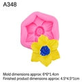 Pink silicone orchid flower mold for DIY fondant cake decoration and chocolate making - 3# Lotus Flower / Pink