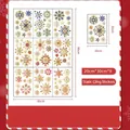 9 sheets of blue and gold snowflake static window clings set, 60x90cm festive decoration - SK2347-Colorful Snowflakes Star