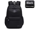 Extra Large black multi-functional laptop backpack, waterproof nylon, 50x34x17.5cm - Extra Large (50x34x17.5cm) / Black