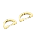 Pendientes geométricos minimalistas en forma de U con acabado dorado para mujer - Dorado (KE99186-KFC)