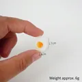 Modèle d'œuf sur le plat miniature en résine pour le bricolage, 1,7 cm x 1,4 cm pour poupées - Mini Œuf au Plat de 1,7 cm
