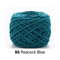 Filato di ciniglia spessa blu pavone per maglieria a mano e progetti all'uncinetto - Verde petrolio