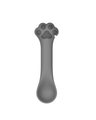 Multifunctional medium gray cat paw shaped silicone pet canned food mixing spoon - Grey Cat Paw Spoon