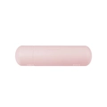 Minimalist pink frosted plastic pencil box with dual layers and PENCIL BOX engraving - Round Pencil Box / Light Pink