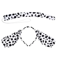 Dalmatian costume set featuring a spotted plush headband and matching tail for party - Elastic Tail 2-Piece Set (Headband & Tail)