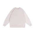 Oversized cotton vintage washed sweatshirt in light oatmeal with dropped shoulders - S / Apricot