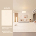 Creamy beige geometric textured rug with waterproof and pet-friendly durable material - 80x160cm / Loop
