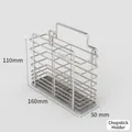 SUS304 stainless steel chopstick holder for kitchen wall mounting and drainage - Stainless Steel Chopstick Holder