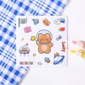 Waterproof Space Bear cartoon stickers set 10x10cm for insulated cups and bottles - Space Bear [10*10cm]
