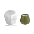 Stampo in silicone a righe verticali per candele e vasi in gesso, altezza di 7,6 cm - Portacandela a Righe