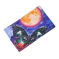 Elastic wide headband featuring a colorful butterfly and moon print on a starry blue background - 1# Blue Butterfly Moon