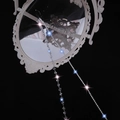 Elegante catena per capelli a stella in argento con strass lucidi per trecce - Catena per Treccia con Strass Luccicanti e Cristalli (1 pz 2 Fili)