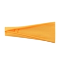 Elastic solid orange sports yoga headband for running and fitness in soft knit fabric - Egg Yolk Yellow