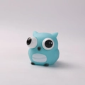 Blue owl squeeze toy with pop-out eyes for stress relief and fun desktop decoration - Pop Out Eyes Owl