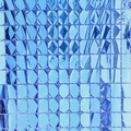 Blue square shimmer tinsel curtain with metallic grid pattern for party backdrop - Dark Blue