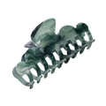 Large green marble patterned acetate hair claw clip for women's hairstyle - Green Jade Pattern (Grab 1)