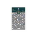 3D floral nail stickers TS-1411 featuring embossed white, blue, and pink flower patterns - TS-1411 Early Summer Blossoms - New Relief