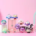 Coffret mystère de figurines animées sur décor de meubles miniatures roses - Boîte Mystère Zaizai 4ème Génération / Coffret Complet