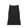 Minimalist black sleeveless top with back bow design shown against a clean white background - XS / Black