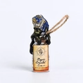 Lapis Lazuli kristallen energiefles met zwart-gouden waszegel en magisch label - Lapis lazuli