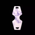 Purple marble jewelry display card with hanging holes for earrings and necklaces - Purple Marble