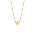Collier cœur minimaliste plaqué or 18 carats avec lettre X gravée pour femme - Initiale Coeur X