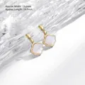 Elegant 18k gold butterfly white shell pendant for DIY necklaces 13mm by 15mm size - Shell Flower Fan Pendant 13x15mm 18K Gold Plated