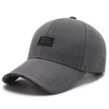 Lightweight dark grey baseball cap for outdoor sun protection with narason brim print - Adjustable / Gray