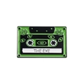 Creative green retro cassette tape enamel pin featuring stylized eye patterns and text - The Eye Design (QHXZ2005)