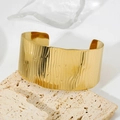 1077-Tree Bark Texture Wide Cuff