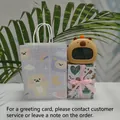Smart Capybara digital clock in warm yellow with matching purple gift bag and box - Plaid Bear Bag + Lovers Box + Chinese Manual / Button Version (English Week)