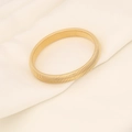 Macro detail of golden elastic snake bone texture bracelet on white fabric background - Gold-10mm