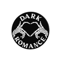 Dark Romance enamel pin badge featuring white skeleton hands forming a heart shape - Dark Romance (QHXZ2629)