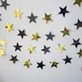 Hanging gold and black glitter star garland for birthday party decoration ornaments - Mirror Gold and Black Star Garland