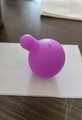 Enkele paarse stressbal met luchtbel kern accessoire voor zacht knijpspeelgoed - Paars