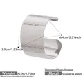 Bracelet manchette large en acier inoxydable argenté avec motif écailles élégant - Style Acier à Texture d'écailles de Poisson (Z491)