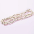 Natural white crystal irregular agate beads with grey patterns for DIY jewelry - Milky White