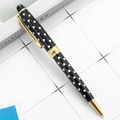 Black with White Polka Dots