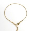 Bracciale a catena ritorta in acciaio inossidabile dorato con chiusura a moschettone - 1.2mm / Oro
