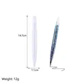 Molde de resina para bolígrafo con purpurina azul y medidas de 14,7 cm por 1,1 cm - Molde de Bolígrafo - Estilo 1